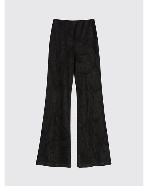 MACCAPANI Black Easy Flared Trousers