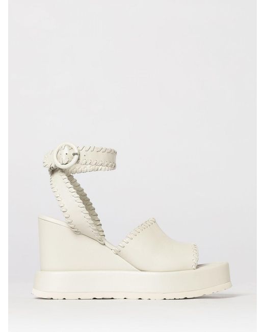 Paloma Barceló Natural Nappa Wedge Sandals
