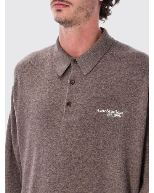 Acne Brown Jumper for men