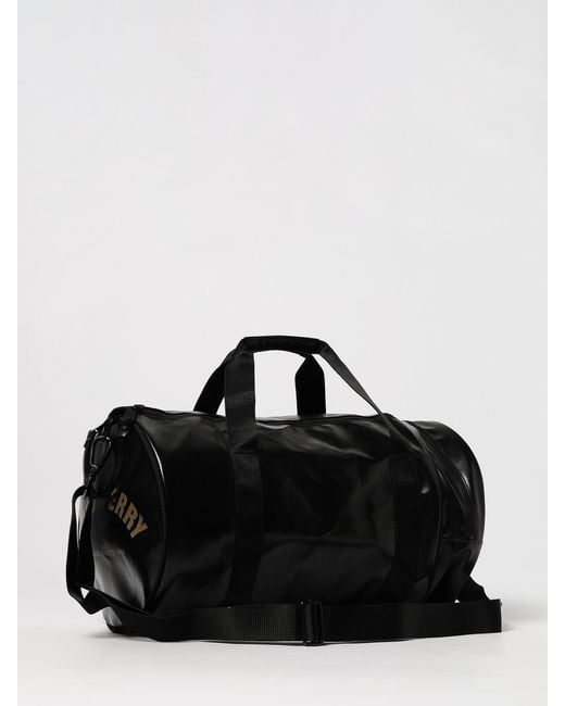 Fred Perry Black Water-Repellent Tpu-Coated Duffle Bag for men