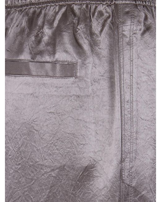 Filippa K Brown Satin Drawstring Trousers