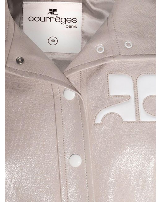 Courreges Natural Courr&Egrave	Ges Patent Leather Jacket