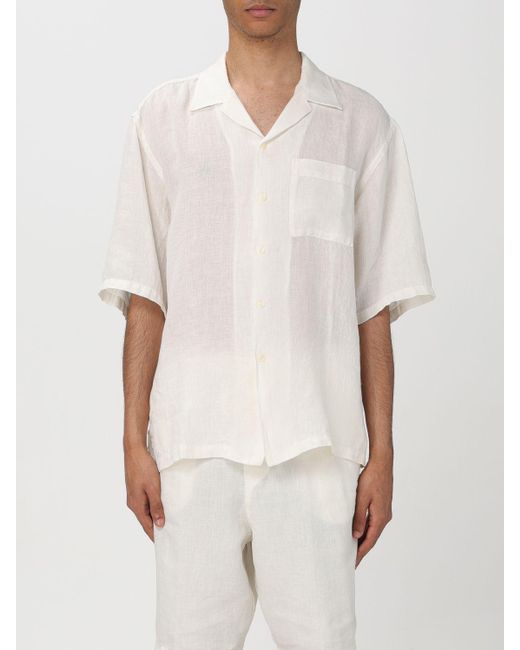 120% Lino White Shirt for men