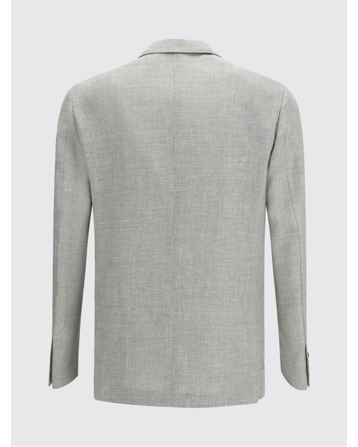 Lardini Gray Double-Breasted Jacket for men