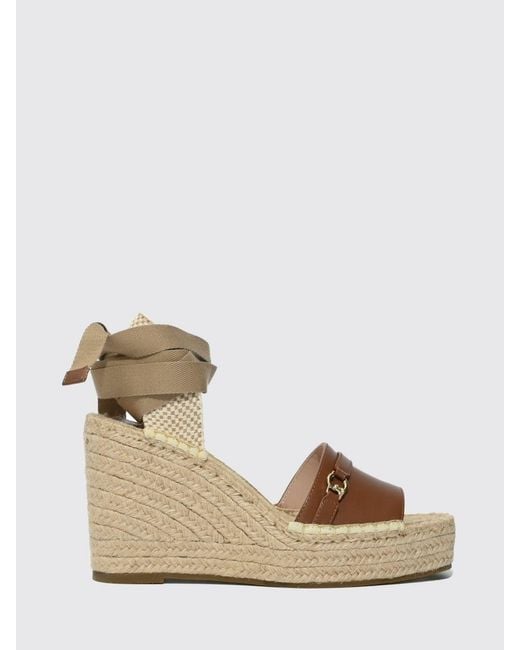 Coccinelle Natural Leather And Jute Espadrilles