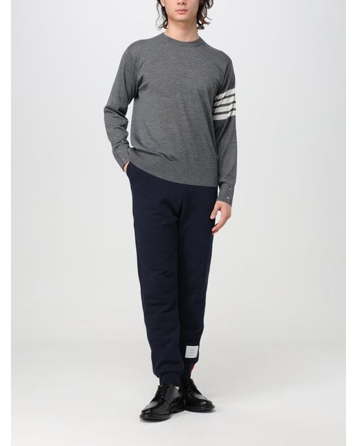 Pull En Laine Vierge Thom Browne pour homme en coloris Gray
