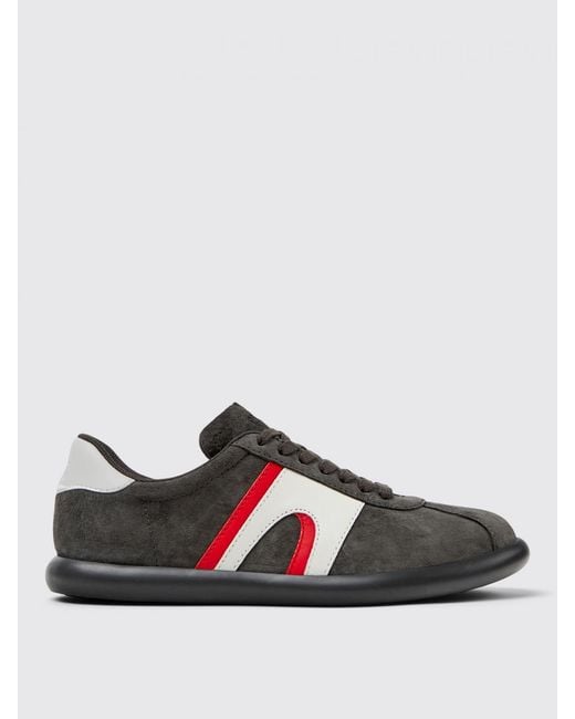 Camper Gray Pelotas Soller Suede Sneakers