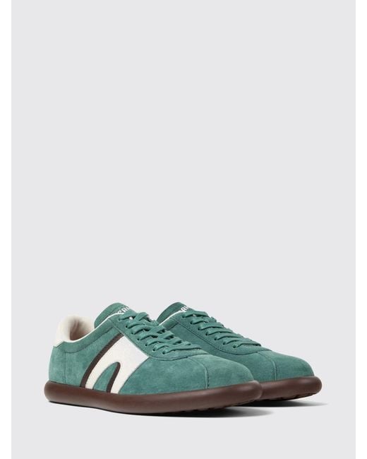 Camper Green Pelotas Soller Suede Sneakers
