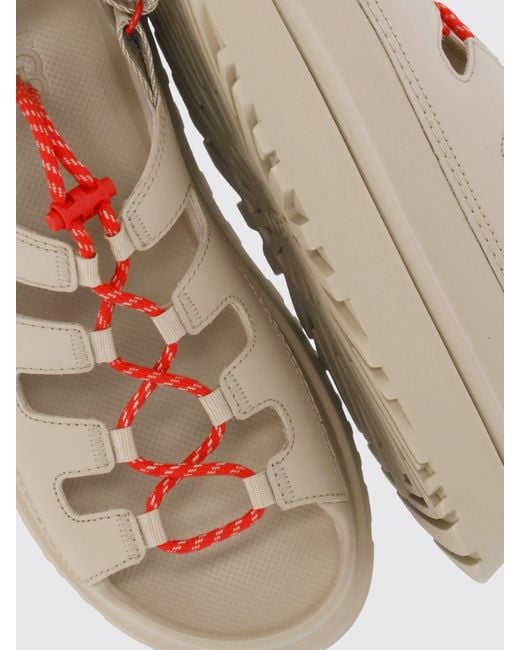 Ugg Natural Goldenglow Toggle Leather And Eva Sandal