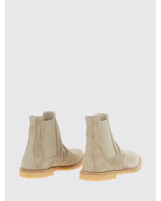 Bottines En Cuir À Empiècements Élastiqués Common Projects pour homme en coloris Natural