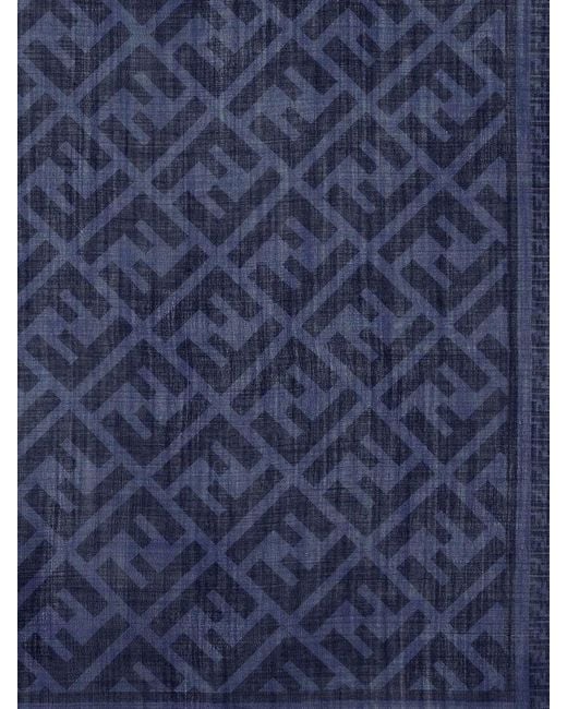 Sciarpa Uomo di Fendi in Blue da Uomo