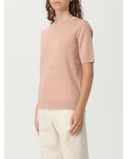 Camiseta Mujer Fendi de color Natural