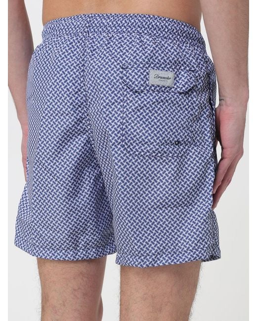 Drumohr Blue Patterned Swimsuit for men