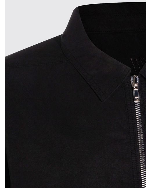 Rick Owens Black Cotton Jacket for men