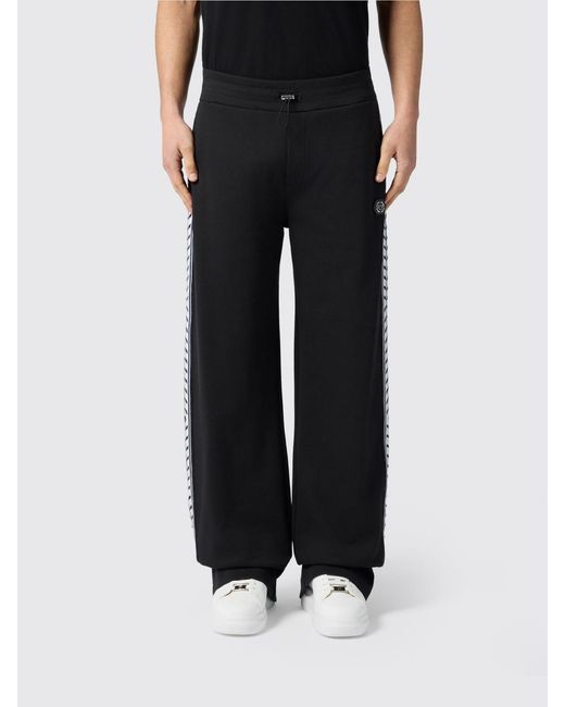 Philipp Plein Black Jersey Jogging Trousers With Drawstring And Welt Pockets for men