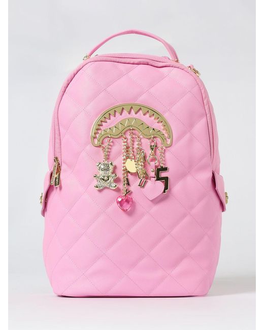 Sprayground Pink Backpack for men