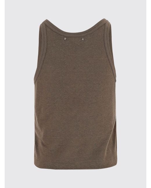 Golden Goose Deluxe Brand Blue Linen Top
