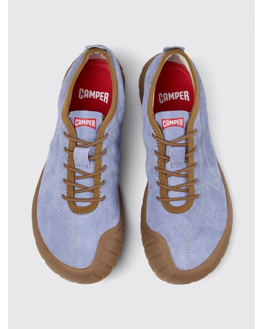 Camper White Peu Path Nubuck Sneakers