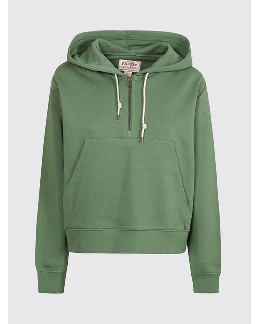 Filson Green Cotton Hoodie