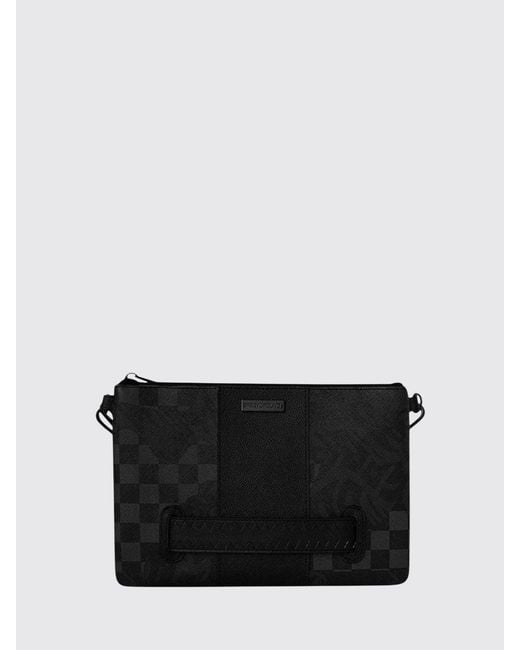 Sprayground Black 3Am Mix Up V2 Checkered Crossbody Bag