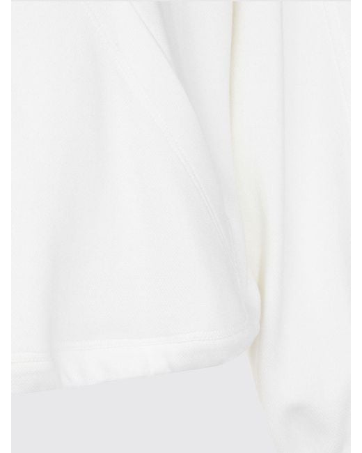 Brunello Cucinelli White Cotton Hoodie With Logo