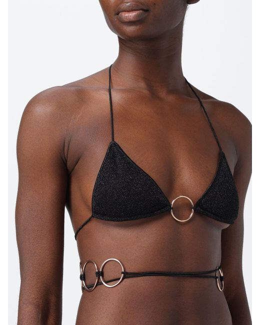 Costume a bikini con anelli Oseree di Oseree in Black