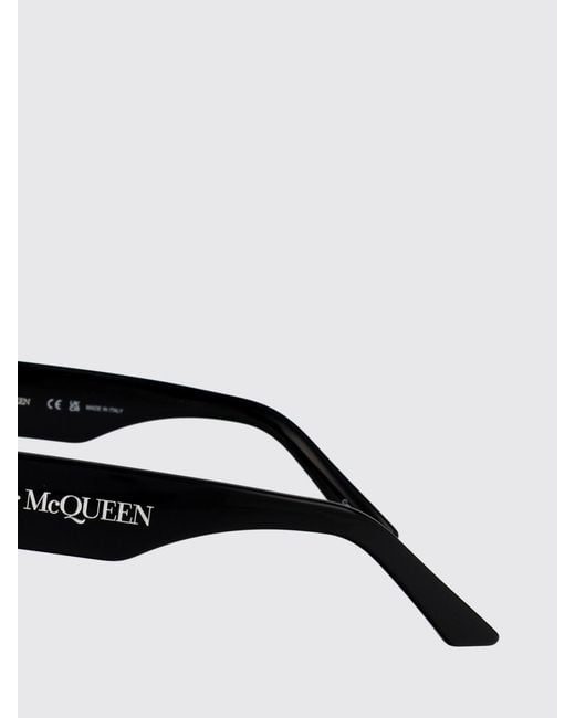 McQueen White Am0451Sa Acetate Sunglasses