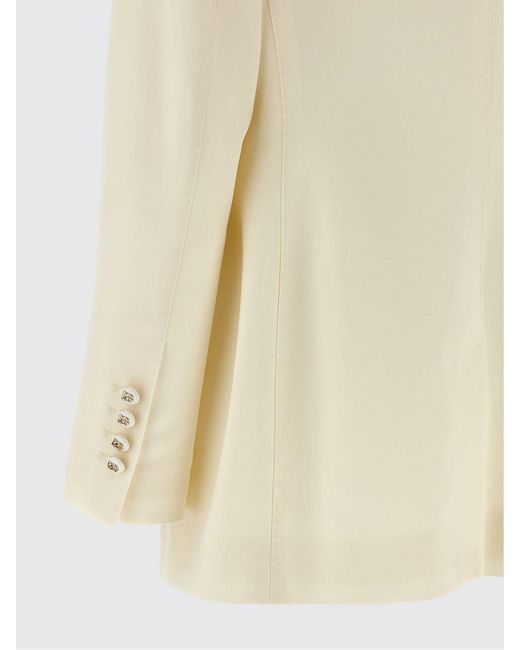 Dolce & Gabbana Natural Dolce &Amp Gabbana Single-Breasted Virgin Wool Blazer