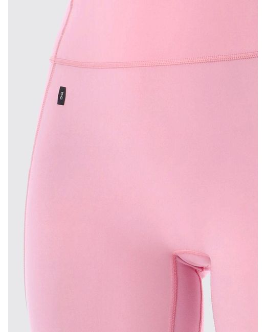 On Shoes Pink High-Waisted Performance Leggings