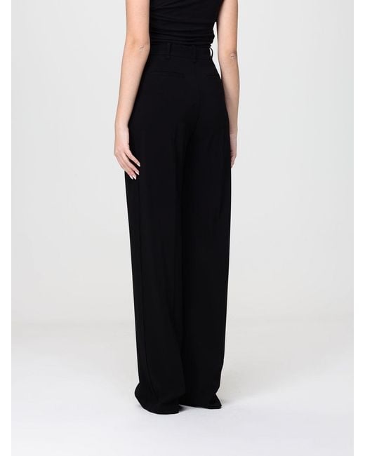 Elisabetta Franchi Black Crêpe Classic Trousers