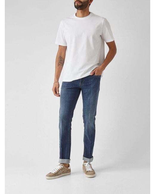 Fay Blue Slim Fit Stretch Denim Jeans for men