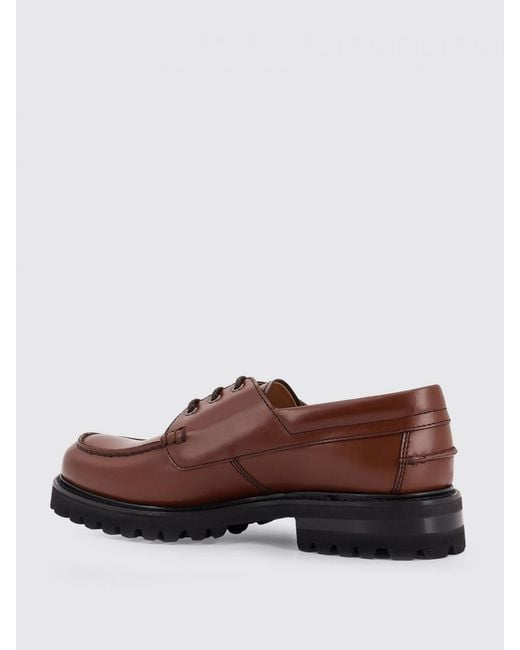 Church's Brown Pickering Polished Moc Toe Shoes for men