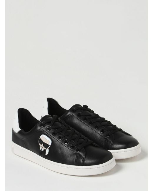 Sneakers in pelle di Karl Lagerfeld in Black da Uomo