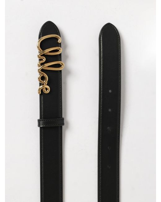 Chloé White Chlo&Eacute Iconic Leather Belt