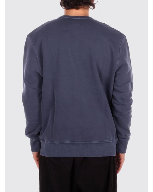 Fay Blue Cotton Crew Neck Sweatshirt for men