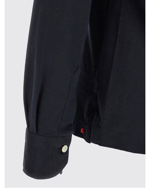 Kiton Blue Cotton Polo Shirt for men