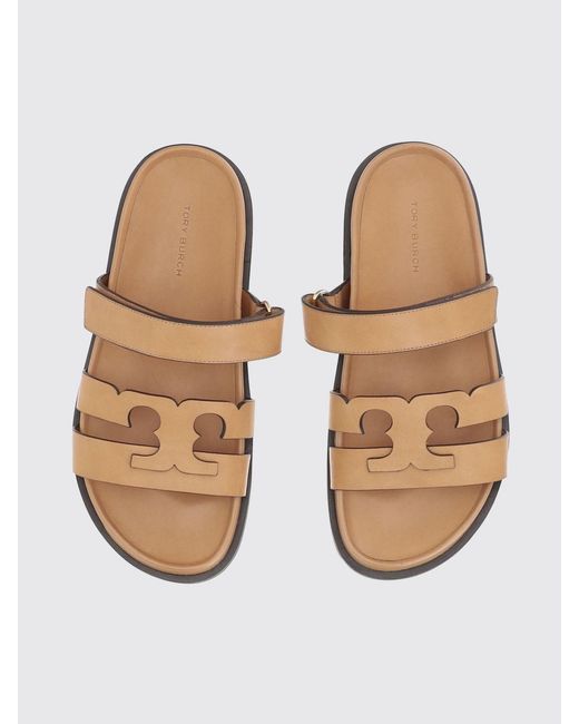 Tory Burch White Ines Sport Leather Sandal