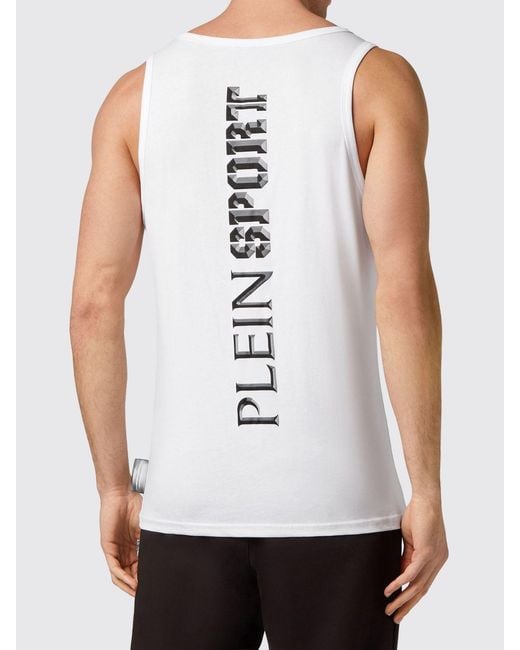 Philipp Plein White Tank Top for men