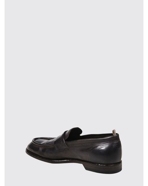 Officine Creative White Sound Horse Leather Loafers With Leather Sole for men