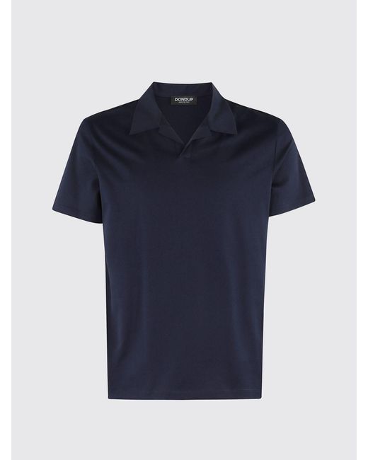 Dondup Blue Cotton Polo Shirt for men