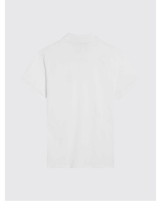 Polo De Algodón Orgánico AMI de hombre de color White