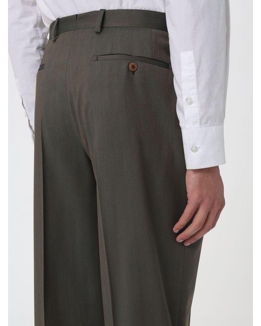 Brioni Gray Classic Wool Trousers for men