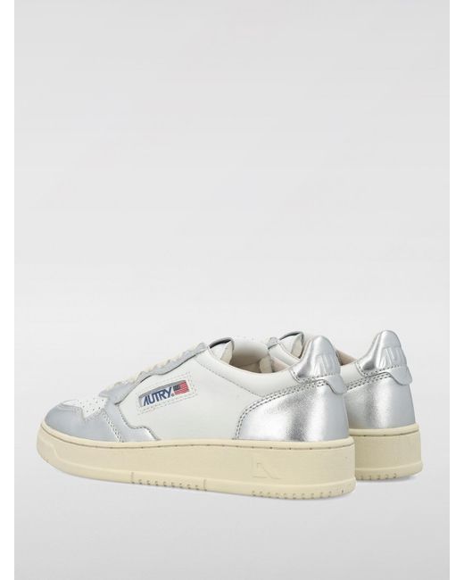 Autry White Medalist Leder-Sneakers