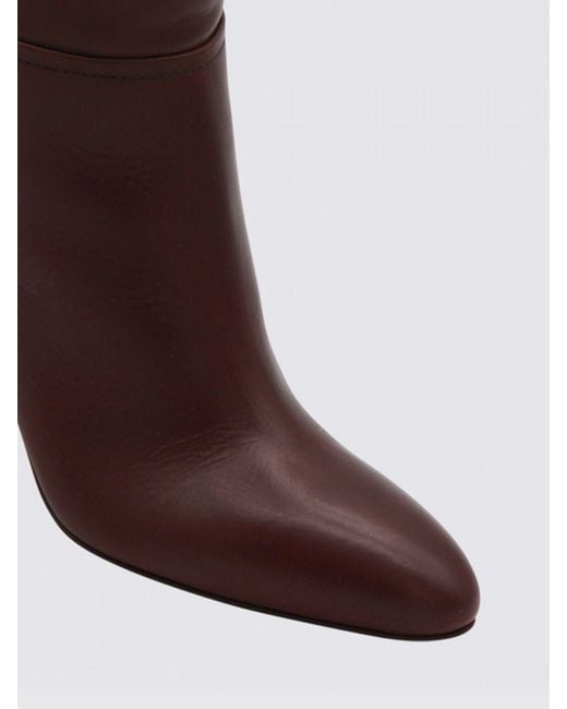 Paris Texas Brown Flat Ankle Boots