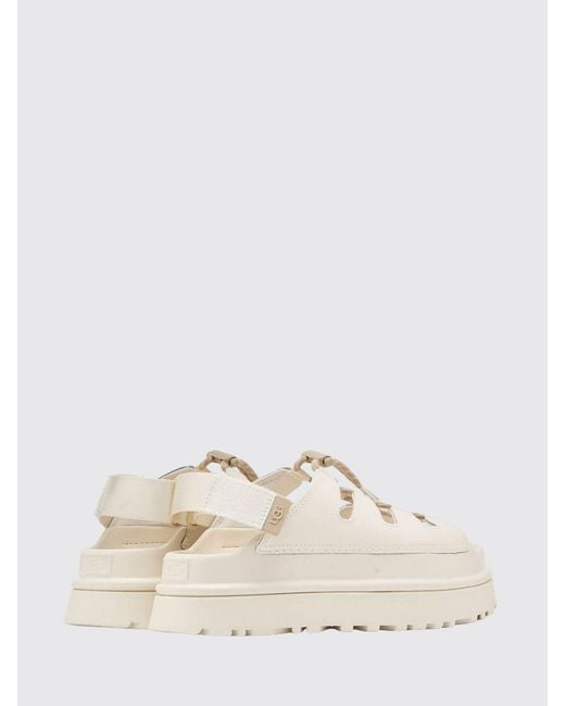 Ugg Natural Goldenglow Toggle Leather And Eva Sandal