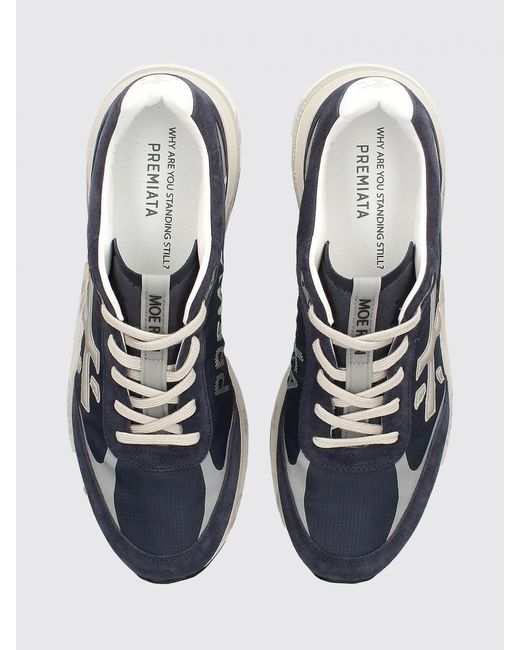 Premiata Blue Moerun Sneakers for men