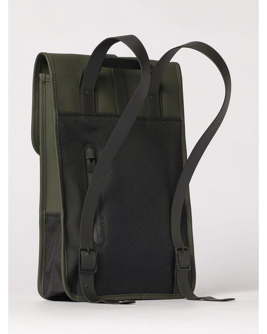 Rains Green Puffed Mini Backpack for men