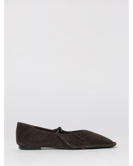 Alohas White Sway Suede Ballerinas