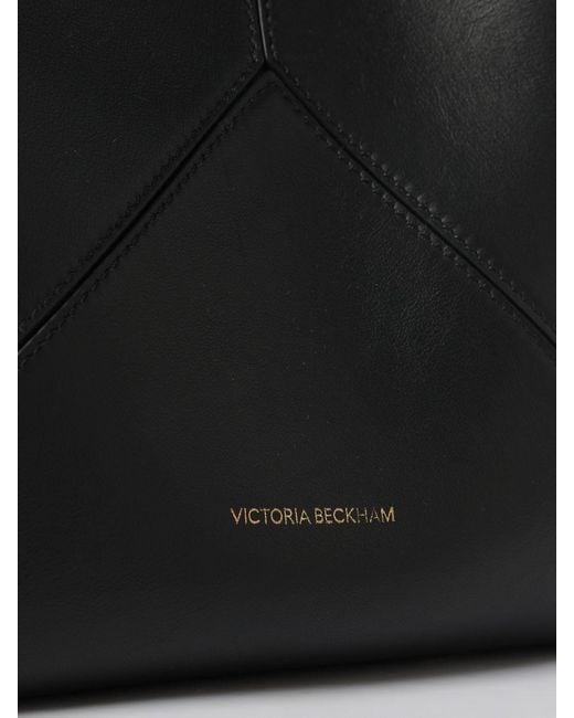 Victoria Beckham Black Leather Bucket Bag With Tubular Handle