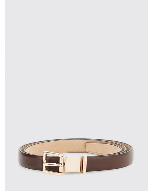 Max Mara White Grazia Leather Belt